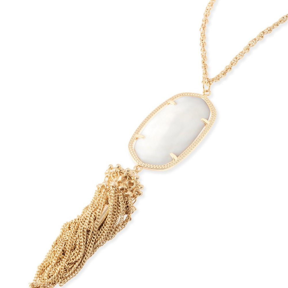 Kendra Scott Rayne Neckalce Gold and Clear